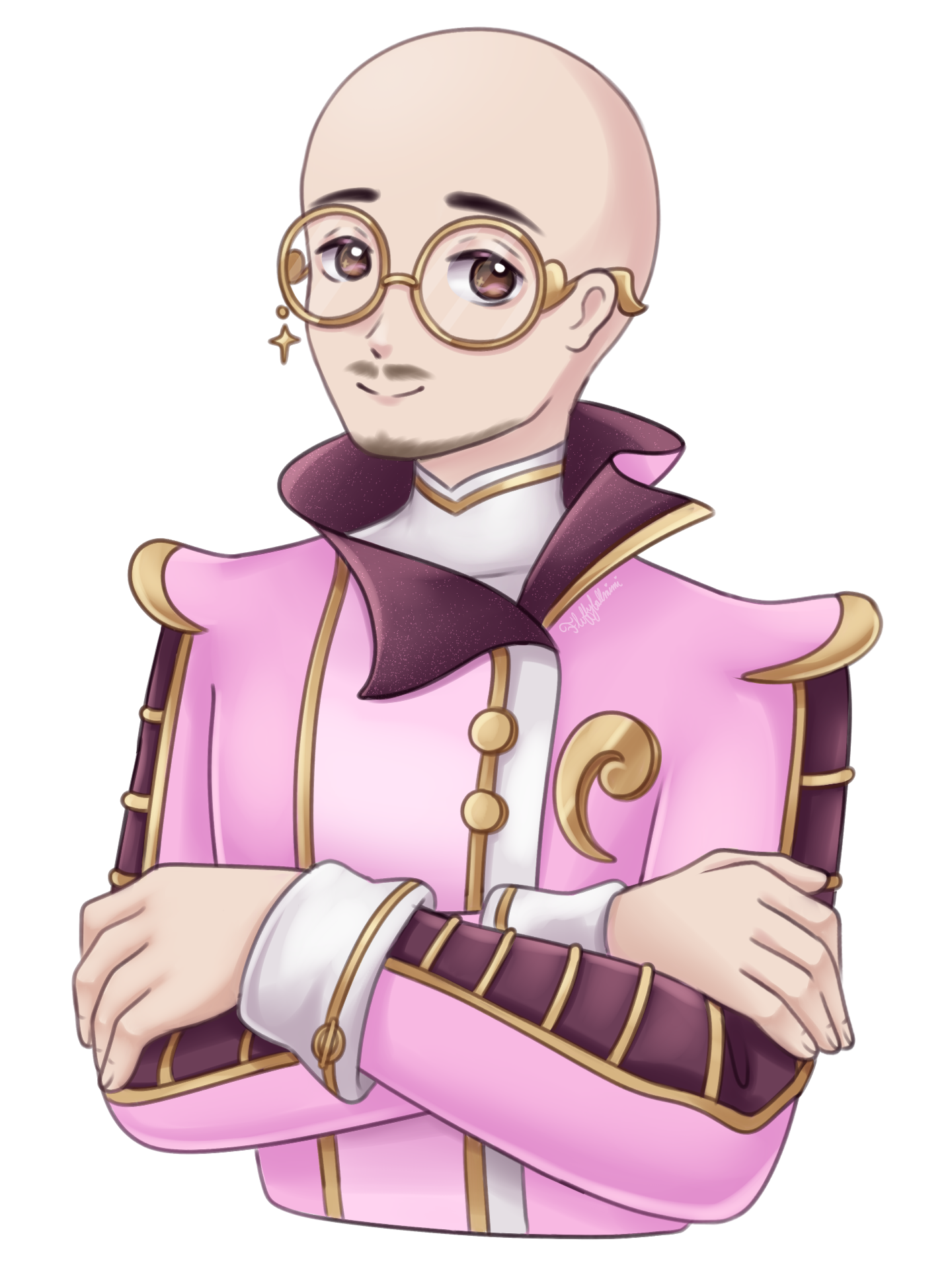 Drawing of Krisz's character.